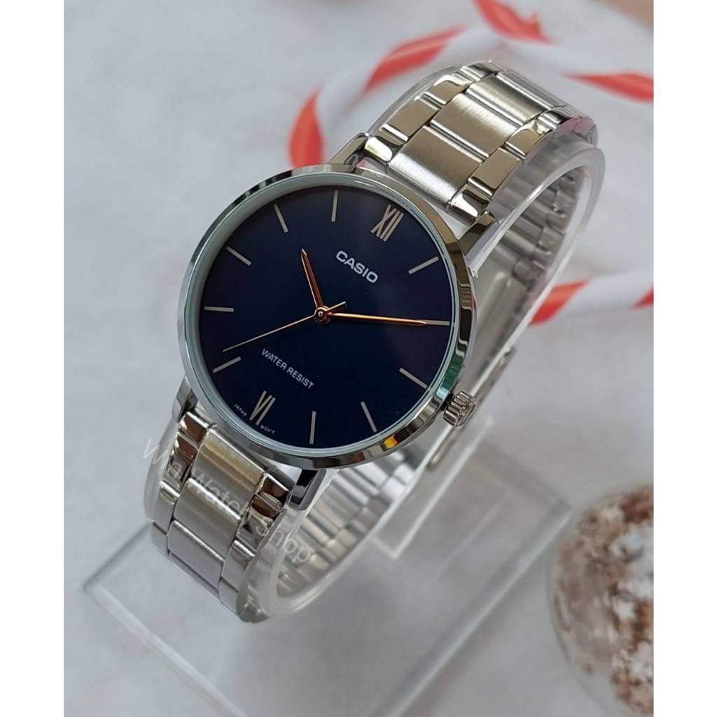 นาฬิกา Casioแท้ รุ่น LTP-VT01D  นาฬิกาผู้หญิงสายสแตนเลส สไตล์เรียบหรู - ของแท้ 100% รับประกันสินค้า1 ปี