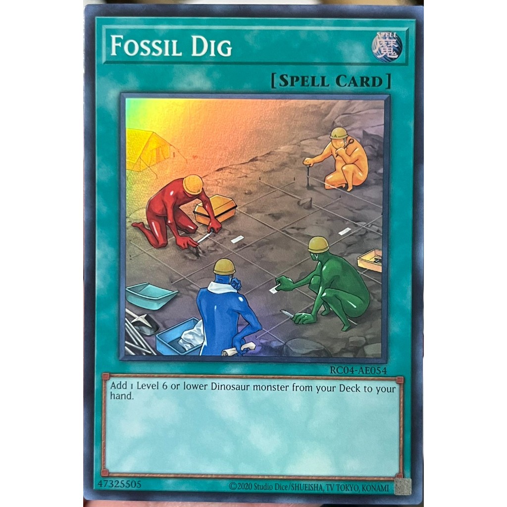 Yugioh Asia-Eng [RC04-AE054] Fossil Dig (Super Rare) การ์ดเกมยูกิแท้ถูกลิขสิทธิ์