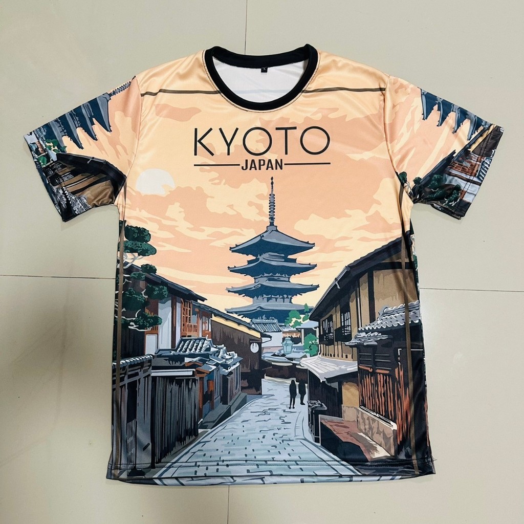 เสื้อยืดลาย Kyoto สไตล์ญี่ปุ่น