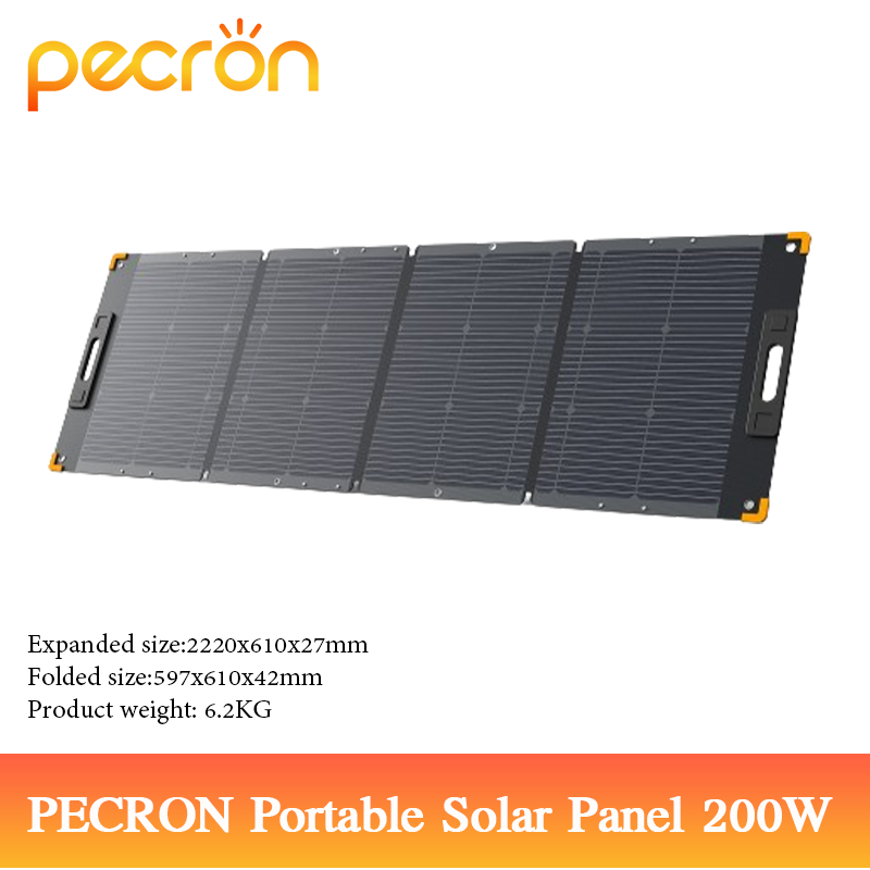【พร้อมส่งจากไทย】Pecron PV 200W/100W  Portable Solar Panel แผงโซล่าเซลล์พกพา
