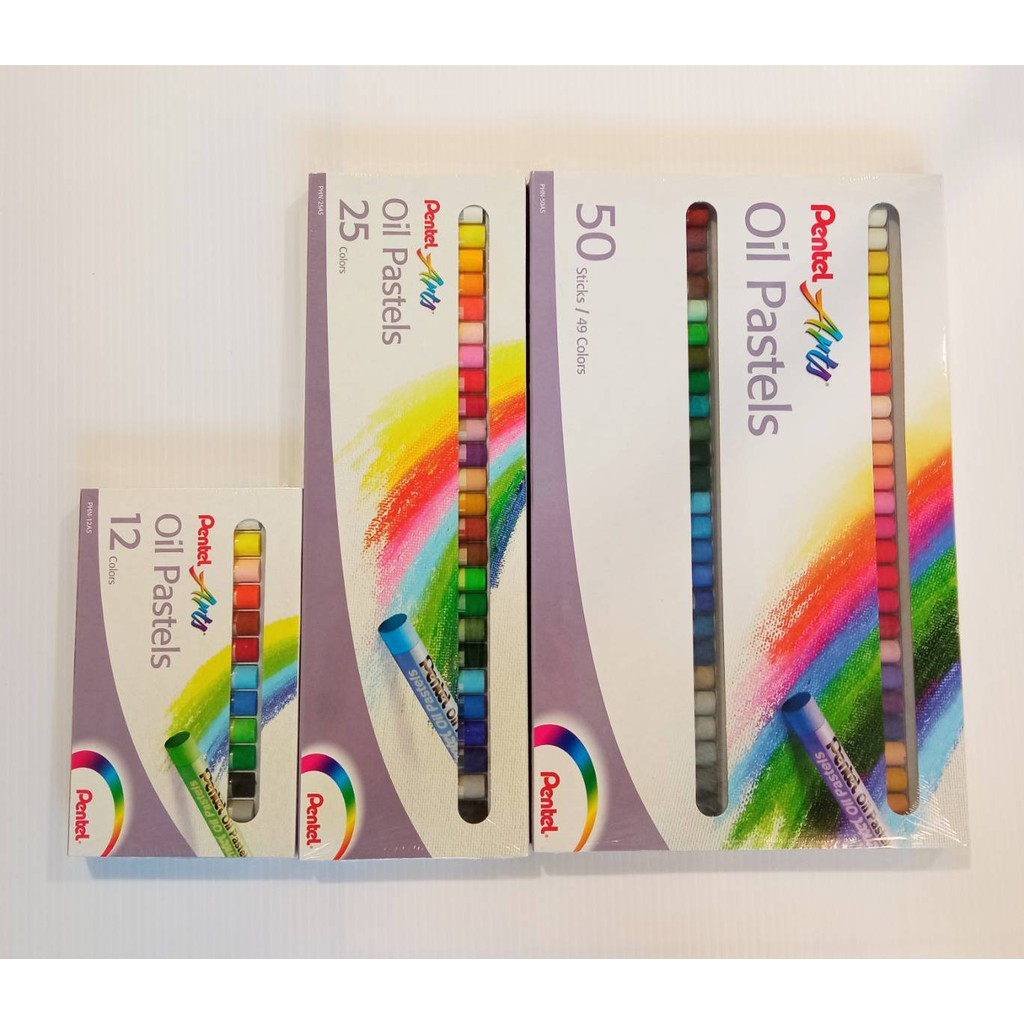 สีชอล์ค Pentel Oil Pastels ชุด 12 / 16 / 25 / 36 / 50 สี