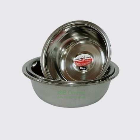 กะละมังสเเตนเลสลึก ชามผสมแป้ง ขนาด 20-22cm