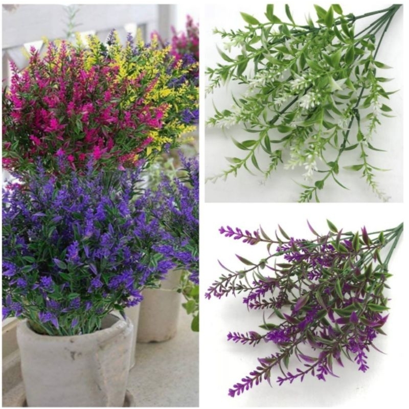 (พร้อมส่ง) ช่อดอกลาเวนเดอร์ปลอมตกแต่งบ้าน แซมช่อรับปริญญา