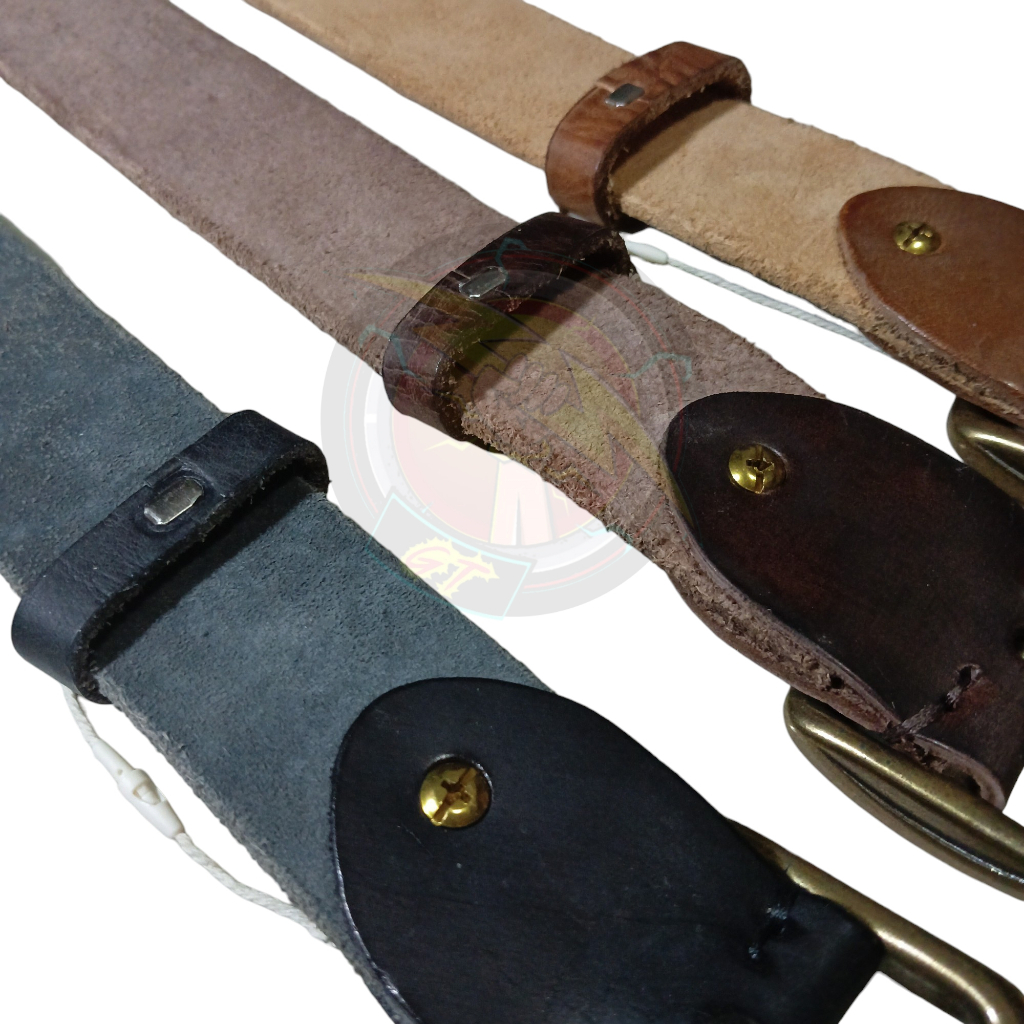 เข็มขัดหนังวัวแท้ Italy หัวทองเหลืองแท้ คุณภาพเกรด premium เข็มขัดหนังแท้ ชาย หนังวัวฟอก รับประกัน3ปี หนังชั้นเดียว - รูปที่ 5