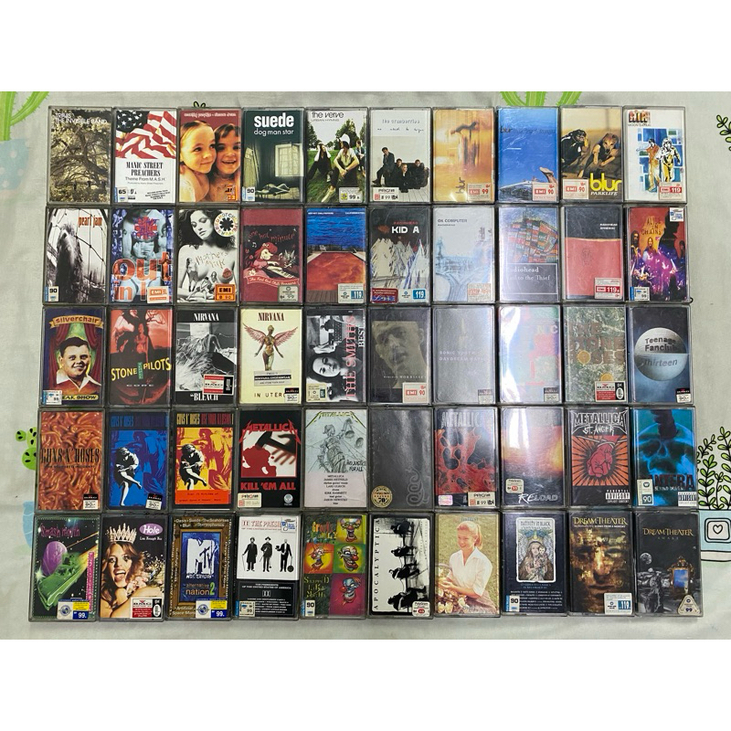 เทป : เพลงสากล Nirvana,Metallica,Radiohead ร๊อก 90’s.