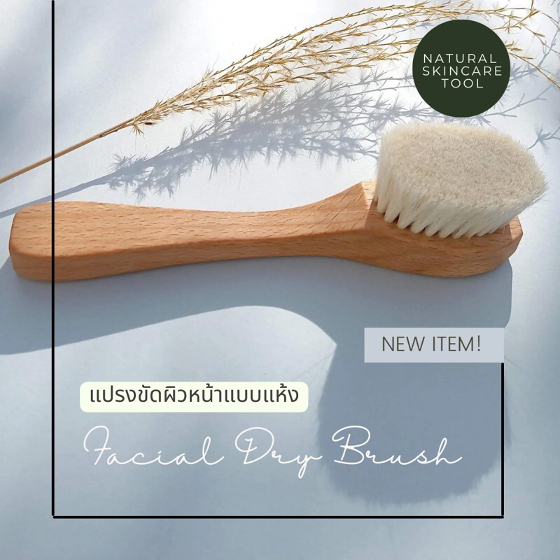 Facial dry brush แปรงขัดผิวหน้าแบบแห้ง