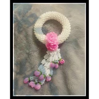 พร้อมส่ง พวงมาลัยดอกมะลิ (ดอกไม้ประดิษฐ์) พวงมาลัยวันแม่ วันพ่อ ไหว้พระ ทำบุญ แก้บน พวงมาลัยใช้คู่ชุดสังฆทาน
