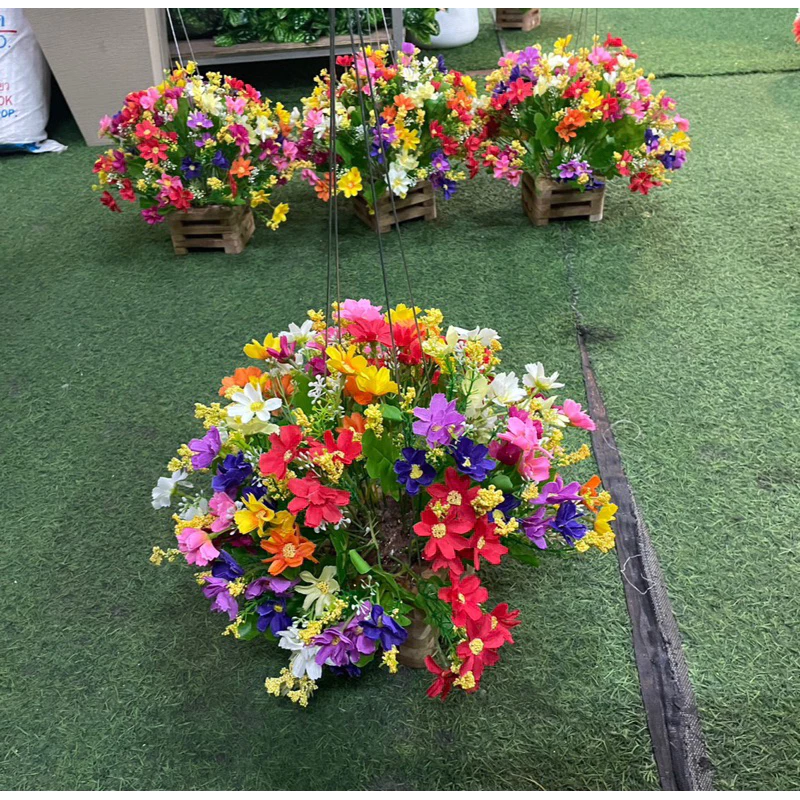 💐🌼 กระเช้าเดซี้สีเหลี่ยม