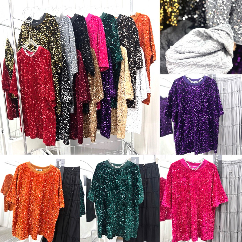 เสื้อกริตเตอร์ใส่ไปปาร์ตี้ใส่เป็นธีมปีใหม่วิ้งๆ