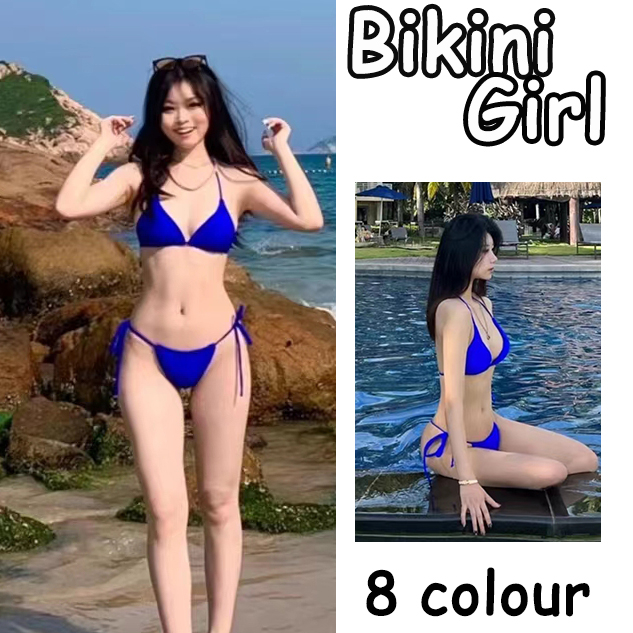 บิกินี่   👙 บิกินี่สุดเซ็กซี่สายรัด 💗 มีหลายสี ราคาถูก🚚ส่งไวจากไทย1-3วัน#0038