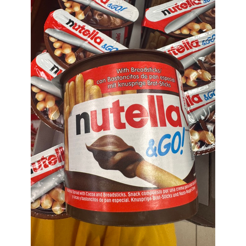 nutella&go!ช๊อกโกแลตนูเทลล่าพร้อมขนมปังแท่งอบกรอบพร้อมส่ง!!!