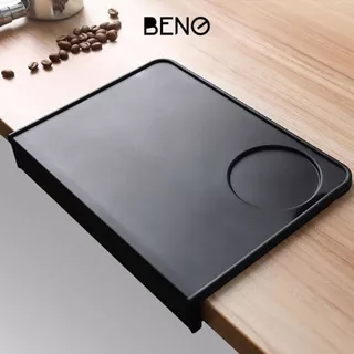 BENO Coffee Tamping Mat Rubber Silicone แบบเข้ามุมโต๊ะ และแบบเรียบสี่เหลี่ยม