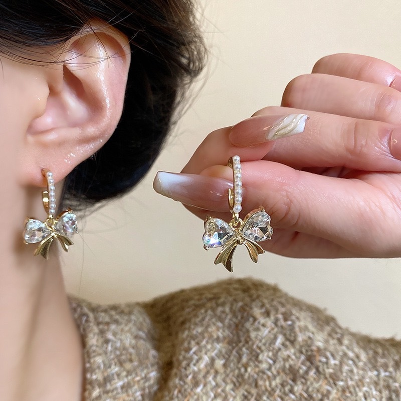 รหัส 05 ต่างหูโบว์แบบห้อย