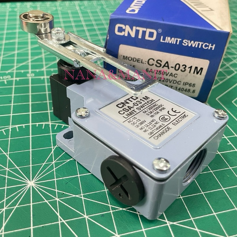 CSA-031M ลิมิต สวิตซ์ CNTD 6A 250VAC 2NO/2NC