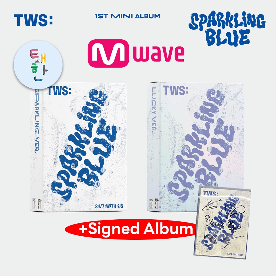 พร้อมส่ง ลด 30% SHOPEE LIVE [TWS] เปิดพรี อัลบั้ม 1st Mini Album 'Sparkling Blue' - MWAVE (พร้อมลายเซ็นแท้)