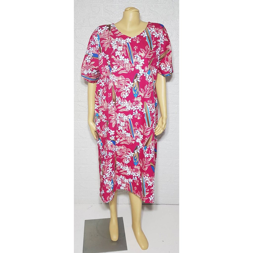 ชุดกระโปรงผู้ป่วยติดเตียง ผู้ป่วยพักฟื้น ผูกหลัง ไซส์ M อก 44 นิ้ว ผ้าฝ้าย 100% งานไทย