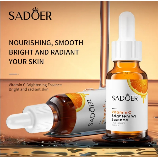 (มีส่งด่วน) SADOER Vitamin C Brightening Essence เซรั่ม ส้ม 30ml. กล่องขาวส้ม