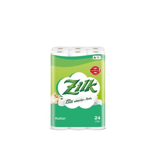 ซิลค์ คอตตอน 24 ม้วน Zilk Kotton 24'R ทิชชู๋ม้วน Toilet Tissue