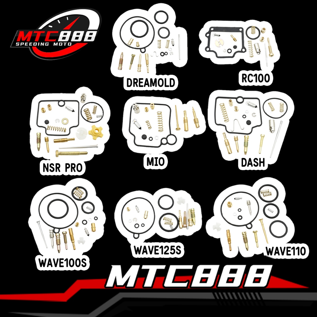 ชุดซ่อมคาร์บู ใส่ได้รถรุ่น mio fino wave100s n-pro wave110 wave125s dream(เก่า) rc100 dash ตรงรุ่น ราคาต่อชุด คุณภาพดี