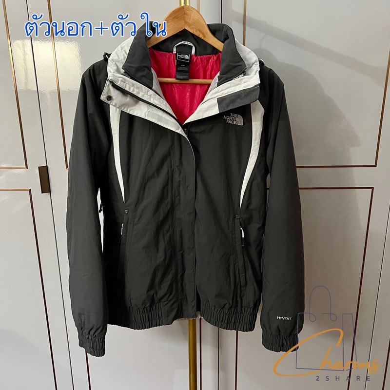 [USED ONCE ส่งต่อ] เสื้อกันหนาวมือสอง The North Face Hyvent 2-in-1 แท้ 💯%