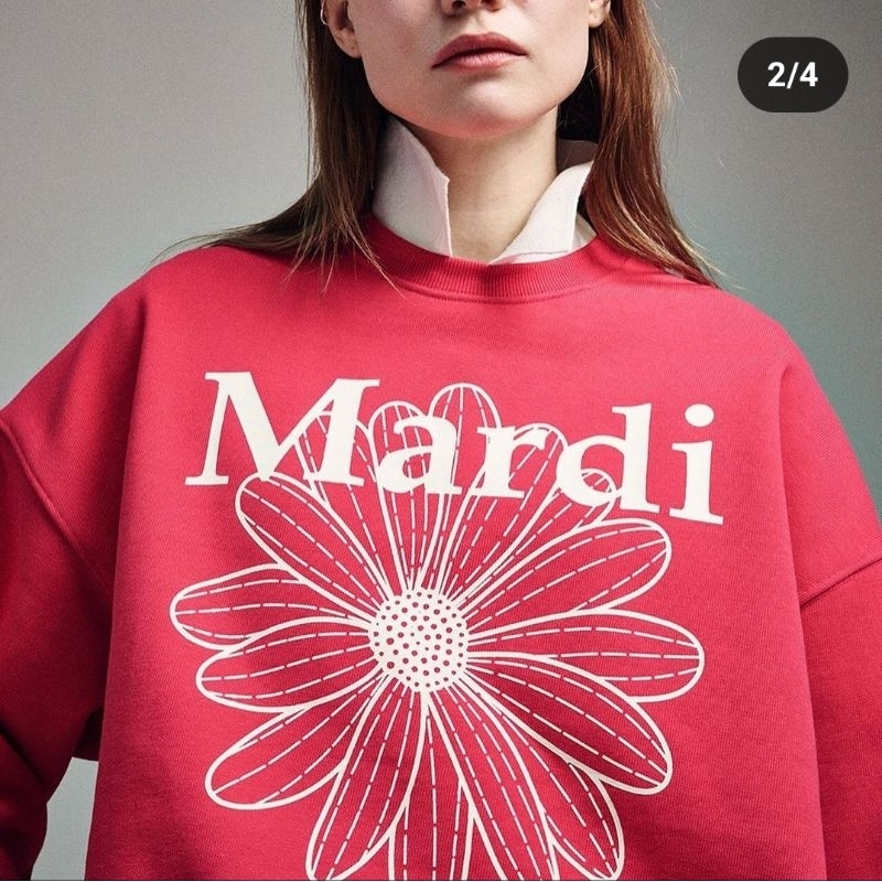 Mardi เสื้อแขนยาวSWTลายดอกไม้