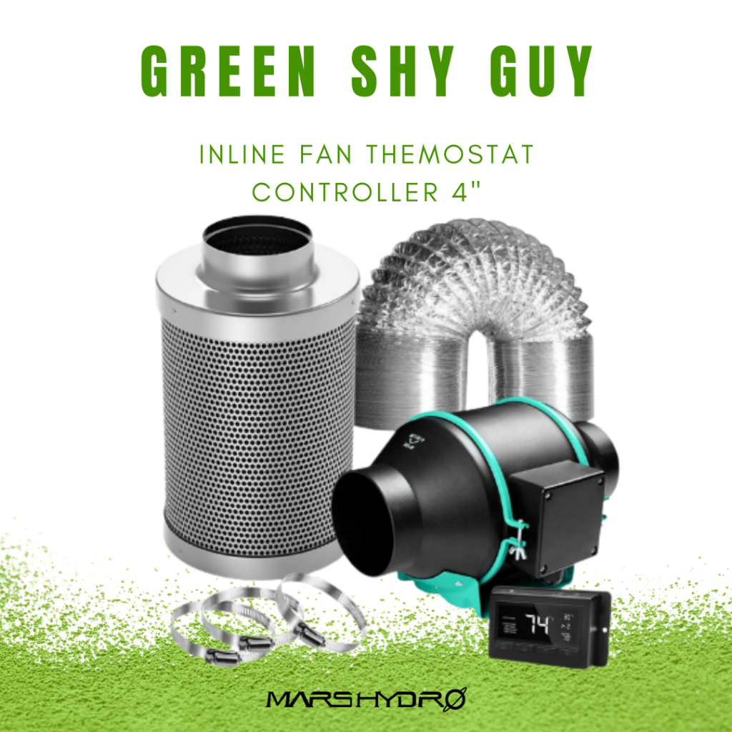 [ส่งฟรี] Mars hydro Inline Fan with Thermostat Controller พัดลมดูดอากาศ พัดลมระบายอากาศ Inline Fan ข