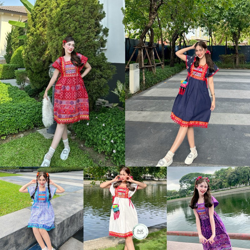 ชุดดอย  ชุดพื้นเมือง ไซร์ s-xxxl นะคะ เดรสรุ่นงานยาวกลาง ใส่พอดี น่ารักๆ❤️