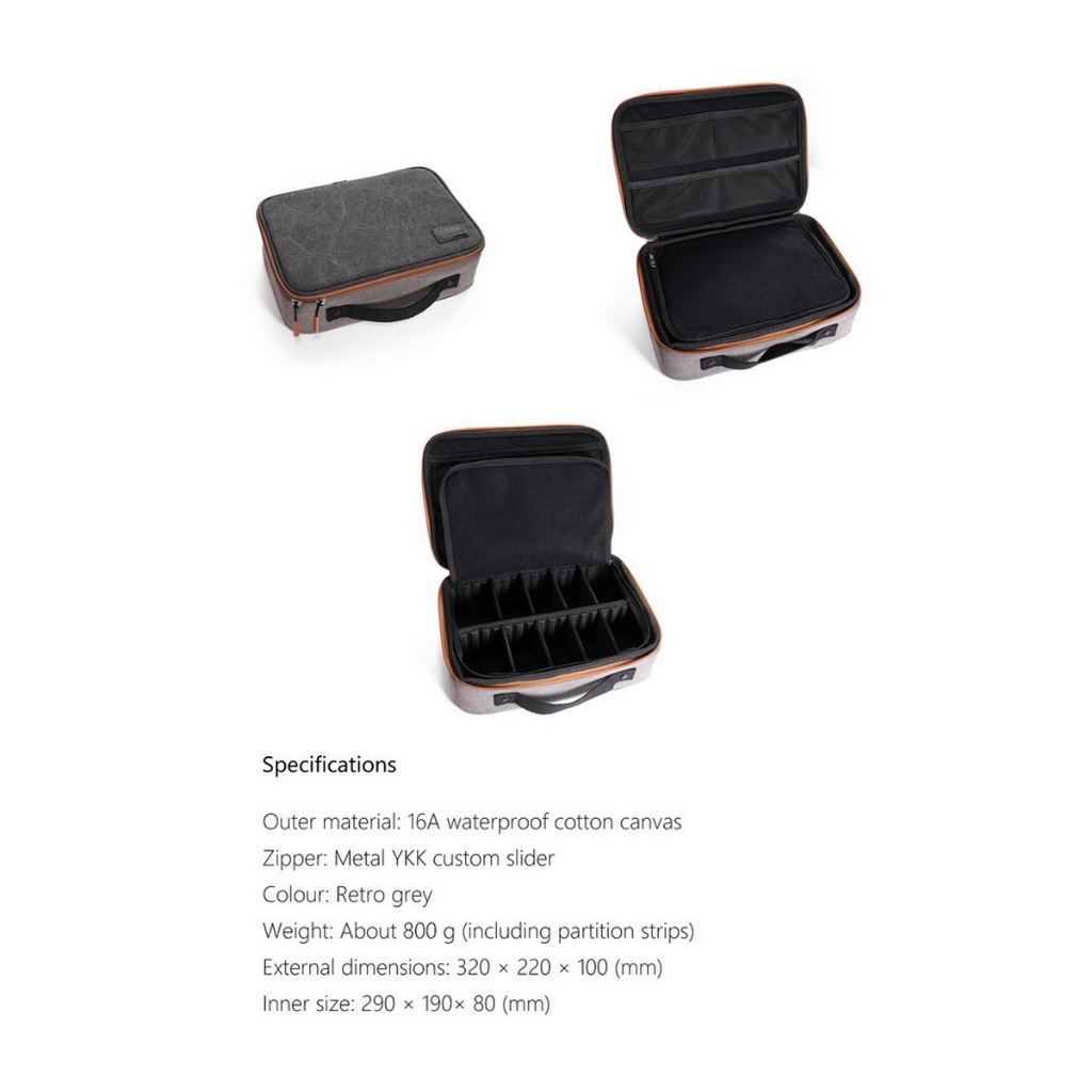 DD CZ300 สุดยอดกระเป๋าเก็บของพกพา สไตล์แฟชั่นย้อนยุค จุได้เยอะ กันแบคทีเรีย