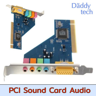 PCI Sound Card Audio Stereo 4 Channel การ์ดเสียง