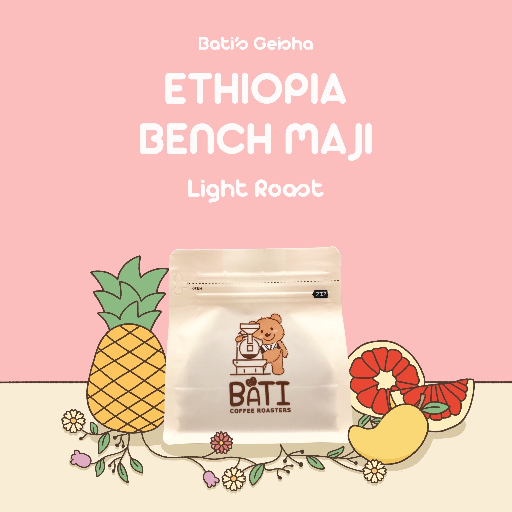 Bati's BenchMaji Natural Geisha G1 เมล็ดกาแฟ คั่วอ่อน ซิงเกิลออริจิน เกชา | 100% Arabica | Light Roast Coffee Beans