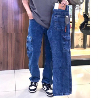 กางเกงยีนส์คาโก้ขายาวป้ายCHPงานสวยผ้านิ่มใส่สบาย