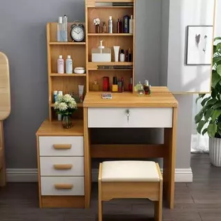 furnituredirect โต๊ะเครื่องแป้ง พร้อมเก้าอี้ โต๊ะแต่งหน้า มี 2 ขนาด H 5601 5602