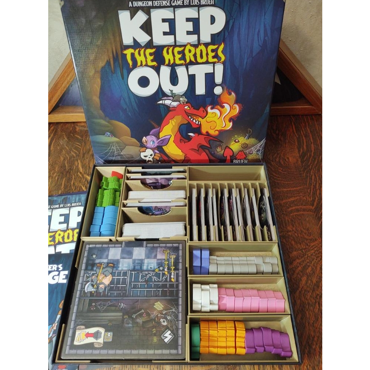 [Plastic] Keep the Heroes Out! Board Game [TH/EN]: Organizer-ชุดกล่องจัดเก็บอุปกรณ์สำหรับเกมออกไปนะเจ้าฮีโร่
