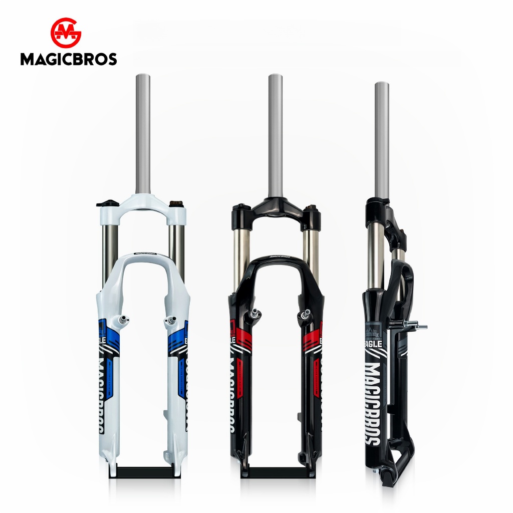 MAGICBROS โช๊คจักรยานเบรค 2 ระบบ V-brake/Disk brake ล้อ 26 นิ้ว โช้คเสือภูเขา อะไหล่จักรยาน