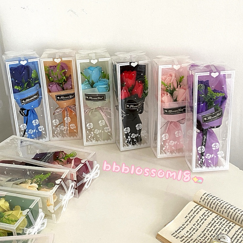 พร้อมส่ง ดอกกุหลาบพร้อมกล่อง สวยหอม