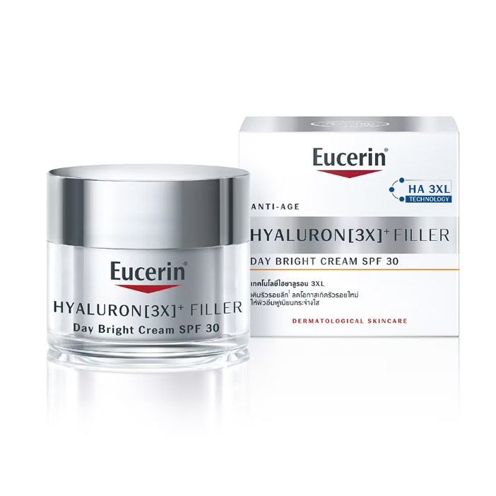 Eucerin ยูเซอริน ไฮยาลูรอน (3X) ฟิลเลอร์ เดย์ ไบรท์ SPF30 50 มล.
