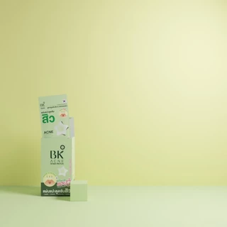 (กล่องX6ซอง) BK ACNE STAR PATCH เเผ่นเเปะสิว