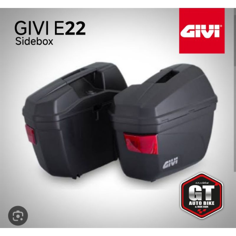 กล่องข้าง GIVI E22 พร้อมกุญแจ 4 ดอก (ไม่รวมแผงล็อคกล่อง)