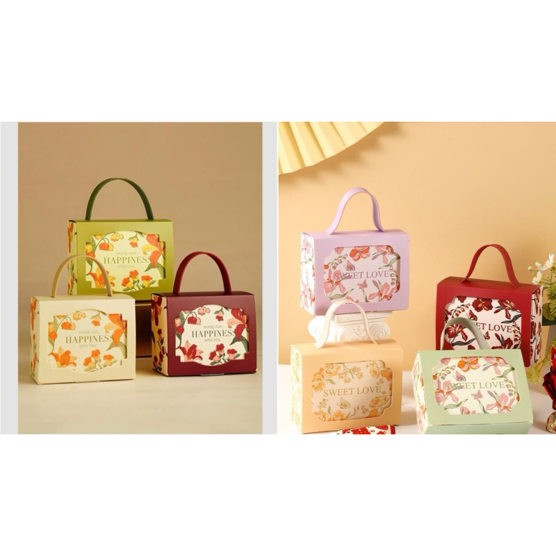 A009 A015 พร้อมส่ง!(แพค5ใบ+ห่วง) ถุงกระดาษใส่ของขวัญ ของชำร่วย ขนม น่ารักมากกก