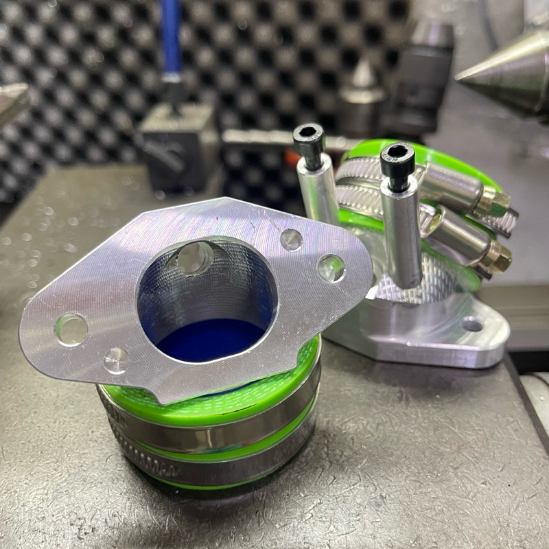 คอหลีดWAVE125 4วาล์ว 2หัวฉีด ขนาด32.5มิล สำหรับลูก57ขึ้นไป