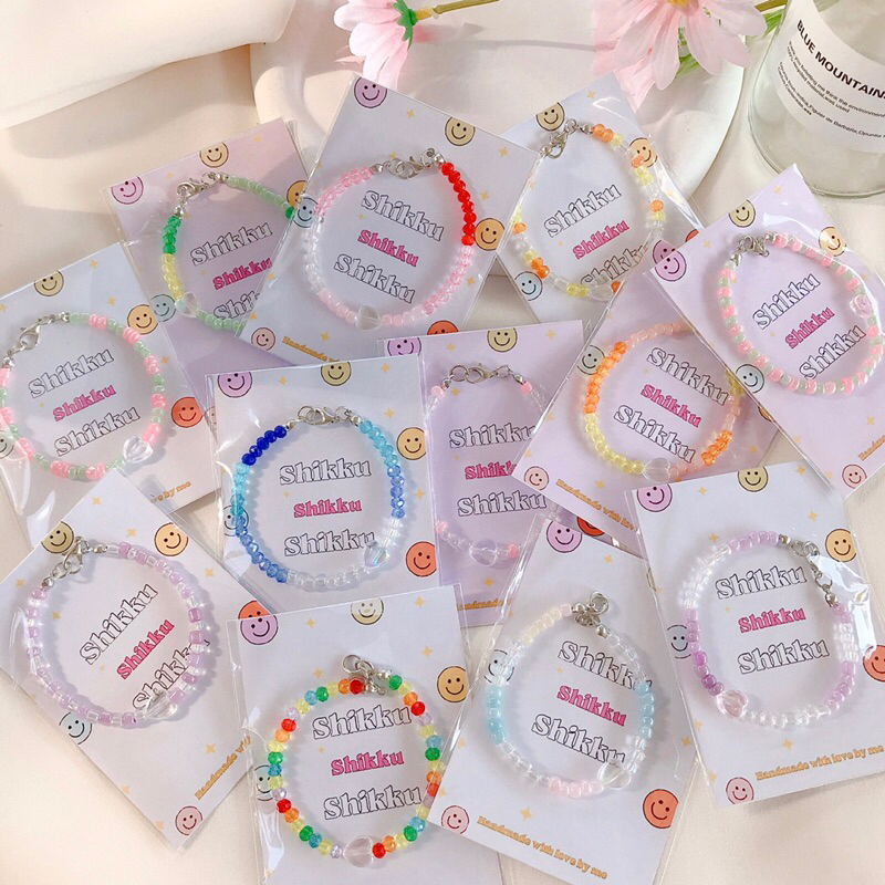 สร้อยข้อมือ ของแถมลูกค้าน่ารักๆ ของชำร่วย ของขวัญ) 🌷🎁 ของแจกงานต่างๆ (ทำการจัดส่ง 2-3 วัน)
