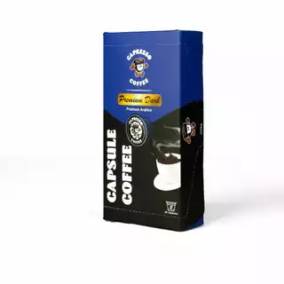CapressoกาแฟแคปซูลPremium Darkคั่วเข้มพิเศษ1กล่อง(10แคปซูล) Premium Dark Roast Coffee Capsules, 1 box (10 capsules)