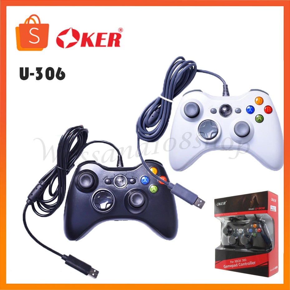 OKER U-306 Xbox 360 Gamepad Controller จอยเกมมิ่ง สำหรับ PC/Xbox