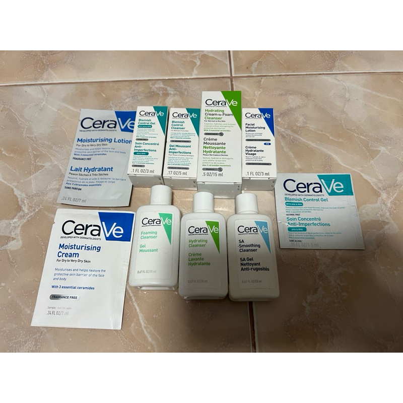 cerave ขนาดทดลอง มีหลายแบบ