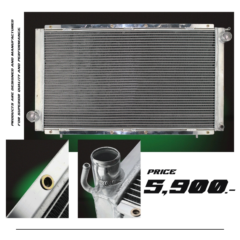 BILLION 2-ROW FULL ALUMINUM RADIATOR COMPATIBLE WITH SUBARU IMPREZA GC8 (MT) #หม้อน้ำBILLION