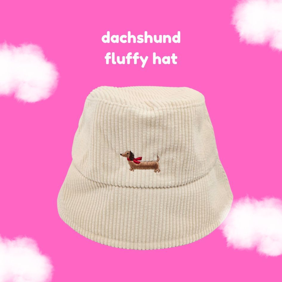 Dachshund Fluffy Bucket Hat