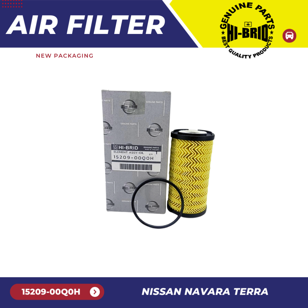 กรองน้ำมันเครื่อง 15209-00Q0H  HI-BRID สำหรับรถรุ่น NISSAN NAVARA TERRA  NP300