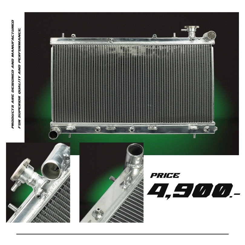 BILLION 2-ROW FULL ALUMINUM RADIATOR COMPATIBLE WITH SUBARU IMPREZA GC5 (MT) #หม้อน้ำBILLION