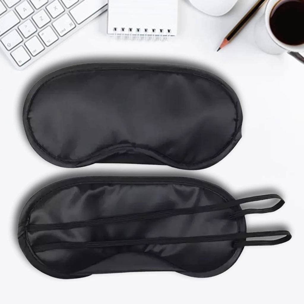 ผ้าปิดตานอน ผ้าปิดตานอนหลับ กันแสงเข้าได้อย่างดี เบาสะบายไม่อึดอัด  สีดำ Sleeping Mask หลับสบาย พร้อมส่ง