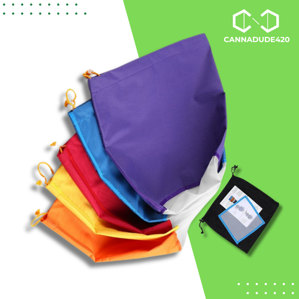 เซ็ท 5ถุง Bubble hash dry iced Extractor Kit Ice Bubble Hash1/ 5/20 Gallon Bag x 5 Pcs with Pressing